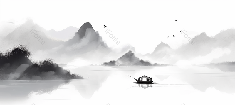 古典抽象水墨中国风山水画,插画/手绘图,插画/手绘图库,插画/手绘图下载,插画/手绘